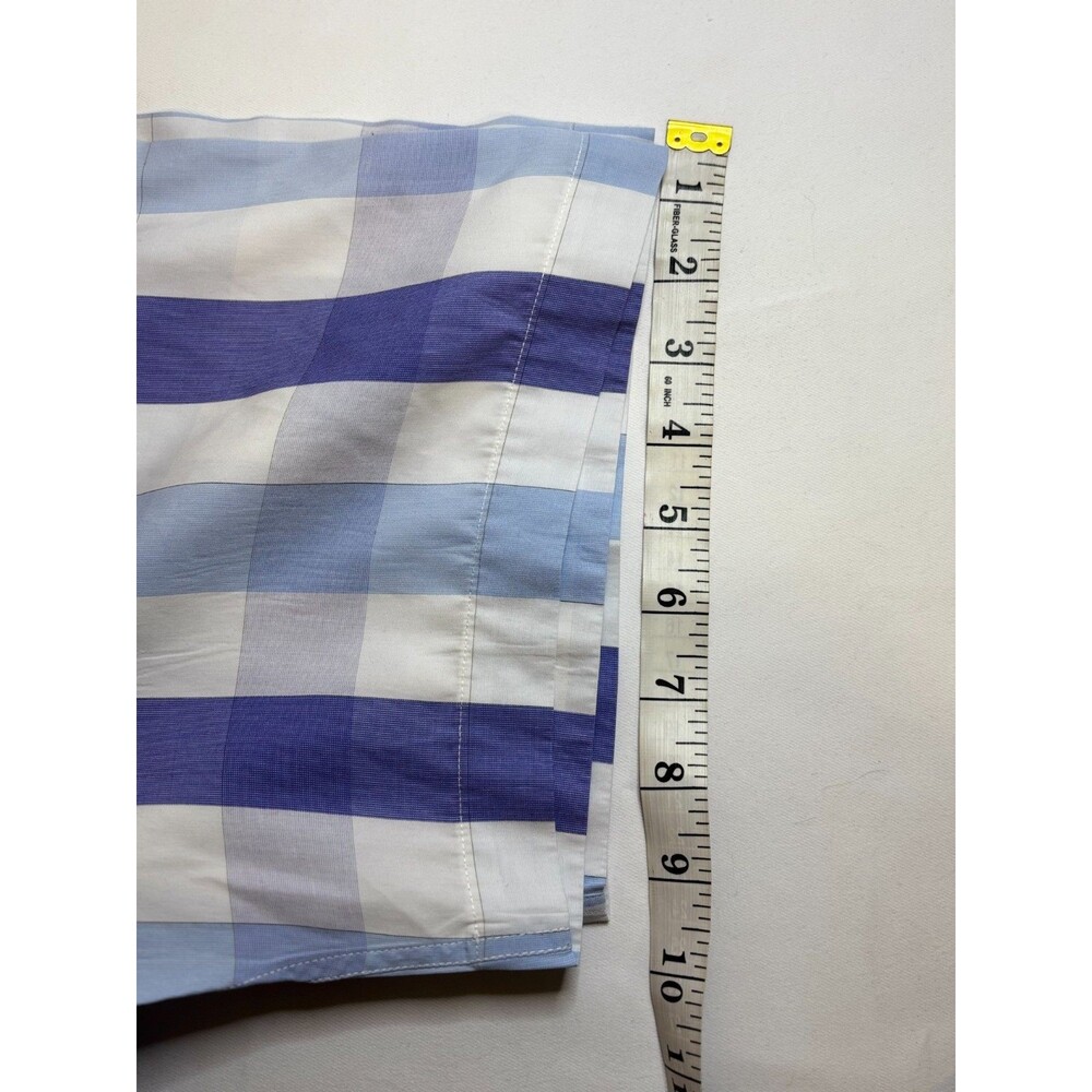 Daniel Cremieux Signature Collection XXL 2XL Blue White Plaid Cotton Shirt NWOT - Picture 8 of 10